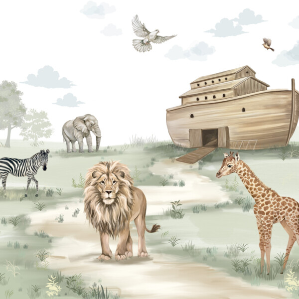 600120 painel parede mundo encantado home finish arca de noe vivi decor