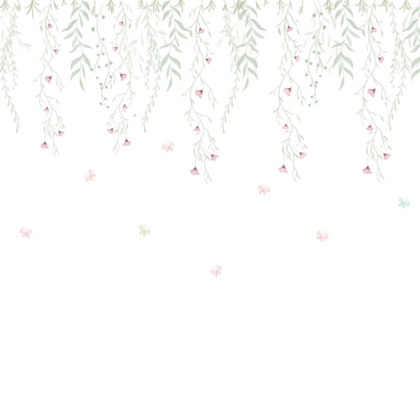 600168 painel parede mundo encantado home finish cortina de flores vivi decor