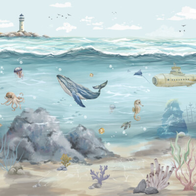 600267 painel parede mundo encantado home finish fundo do mar vivi decor