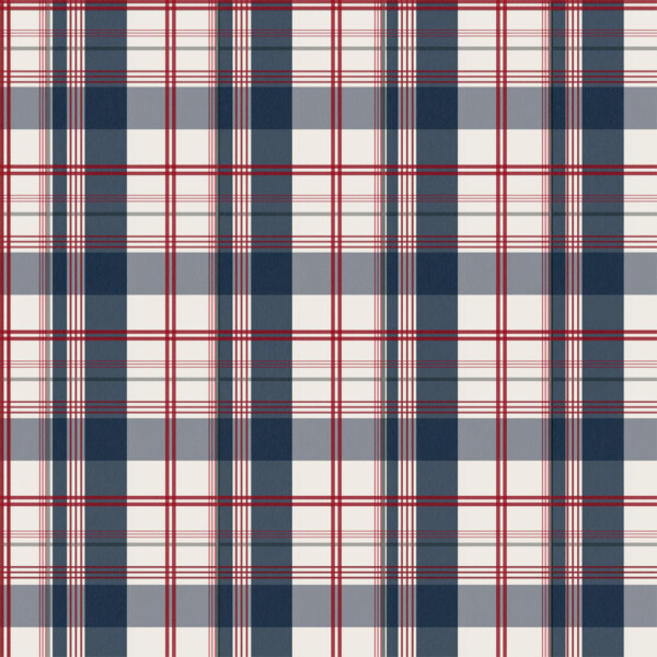 88740 papel parede home finish studio tartan