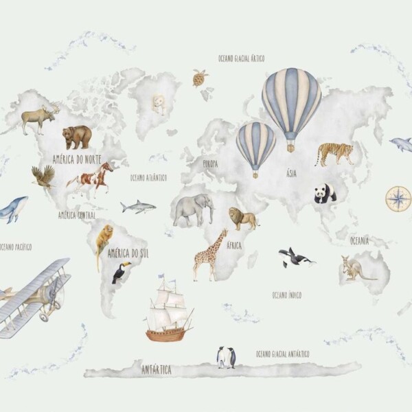papel de parede infantil memorias da infancia vivi decor mi 201026
